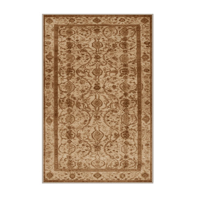 Machine Washable Persian Beige Area Rug