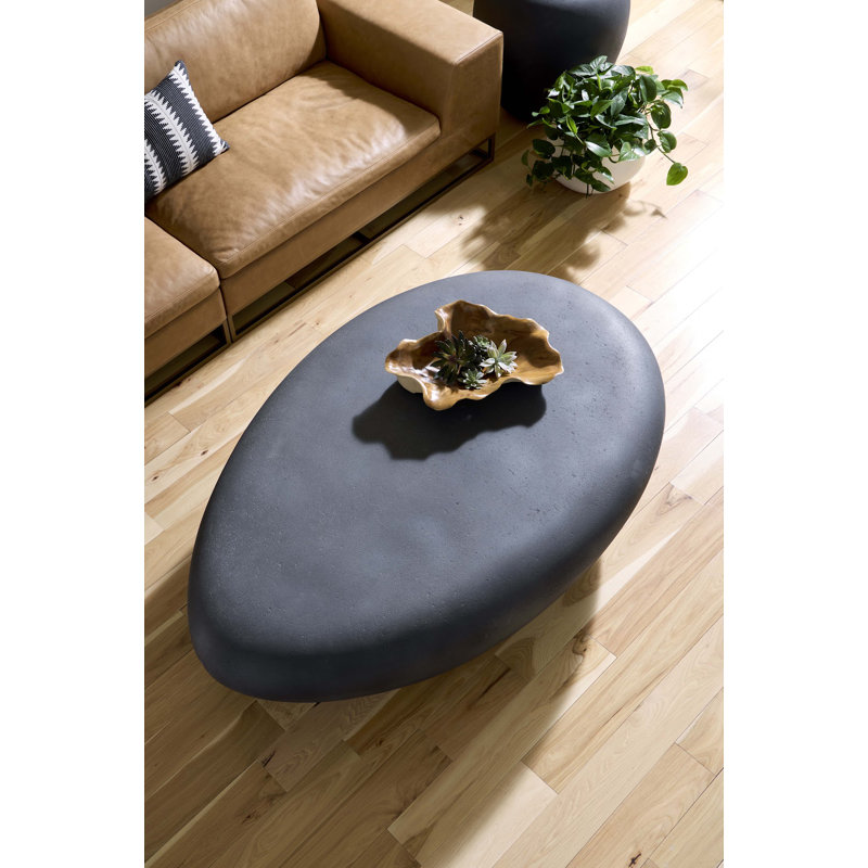 River Stone Coffee Table, Charcoal Stone, Extra Large