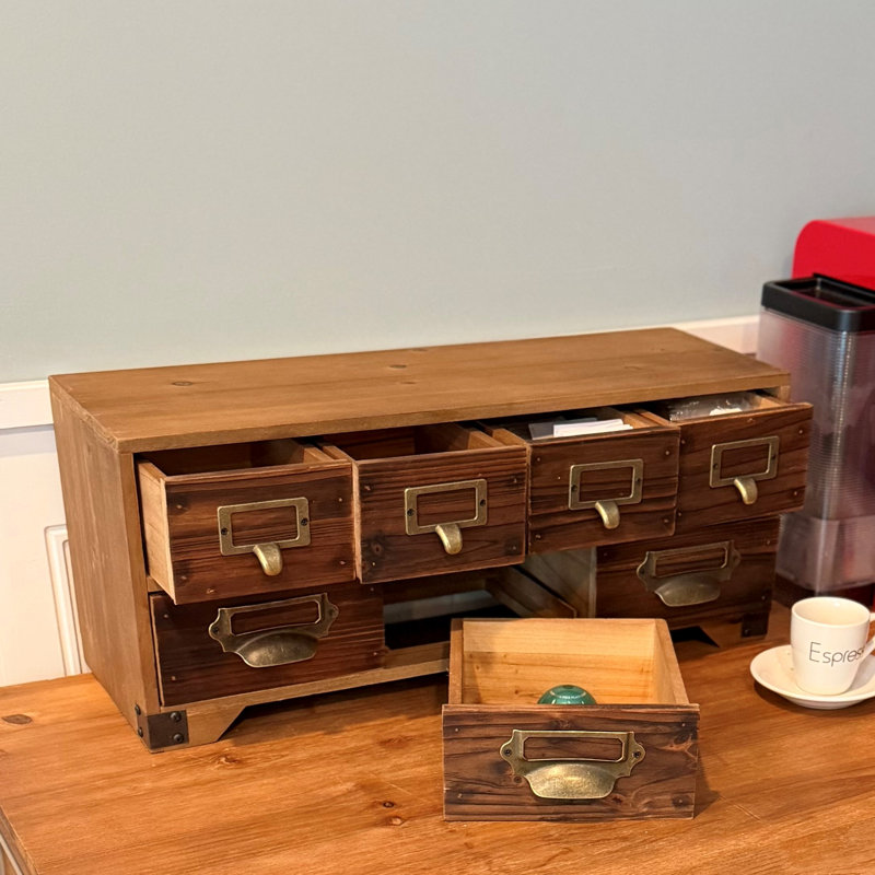 7 Drawer Desktop Apothecary Cabinet
