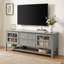 Meuble télé moderne, meuble télé avec espace de rangement multifonctionnel, meuble télé au design moderne, console multimédia pour le salon, la chambre à coucher-134027173