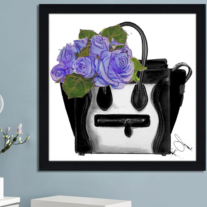« apportez-moi des fleurs », impression encadrée, H 25,5 po x l 25,5 po x P 1 po, Cadre noir