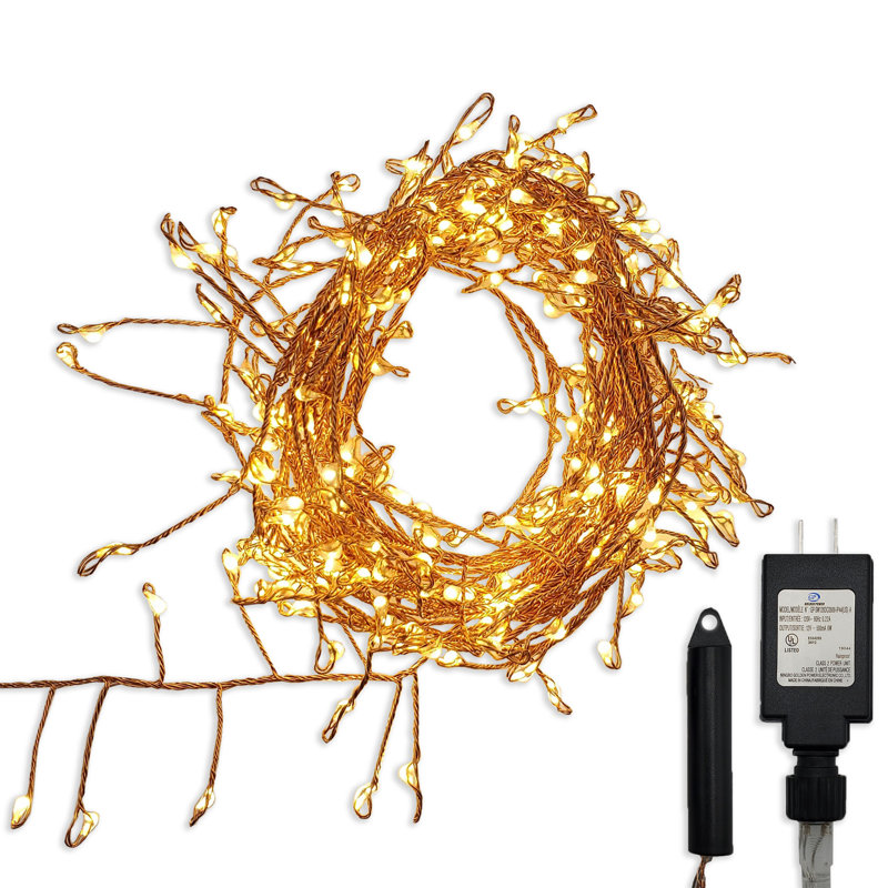 Electric Multicolor LED Fairy String Lights with Smooth Bulbs