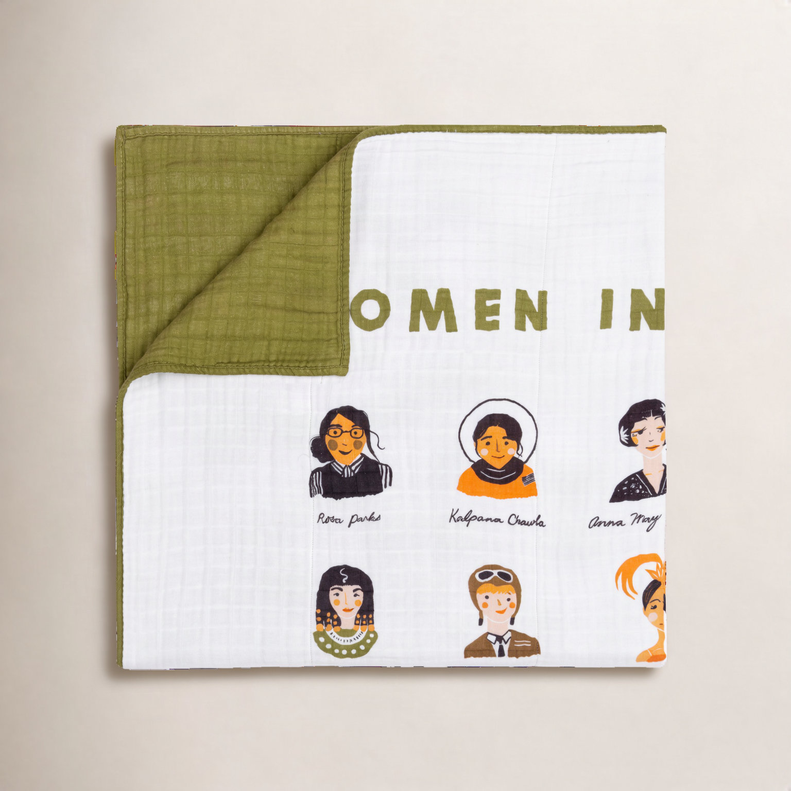 Women in History Muslin Cotton Quilt