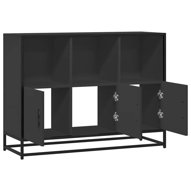 Sideboard 100X35x76 Cm Engineered Wood, Black