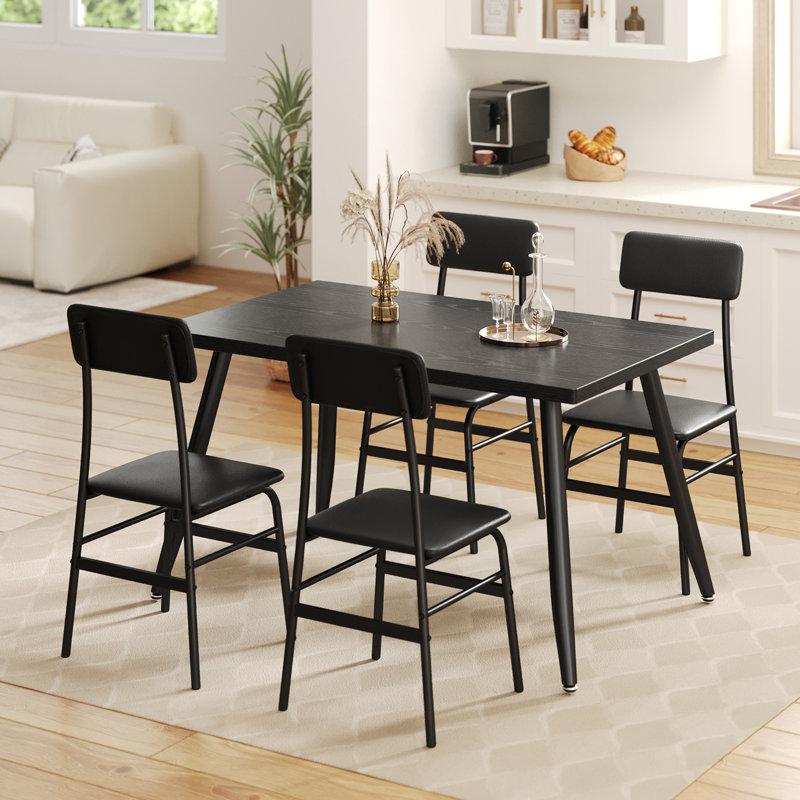 5 - Piece Dining Set, Black