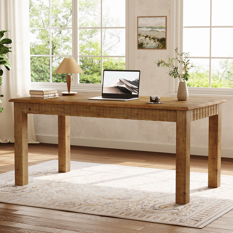 Solid Wood Computer Desk