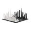 Chess Set Acrylic Dubai Edition With Dubai Map Wood Board