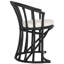 Chaise avec accoudoirs rembourrée en coton Ferryhill-800058220