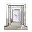 Horloge de bureau en verre miroitant