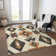 Machine Washable Indoor/Outdoor Xhevrie Ivory Rug