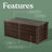 Outdoor & Indoor 150 Gallon Storage Deck Box, ‎lockable Resin Patio Bin & Bench For Garden Tools-106496888