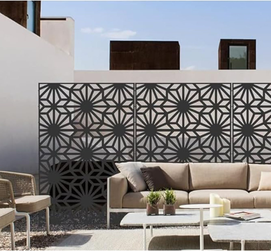 Metal Privacy Screen Domi Louvered