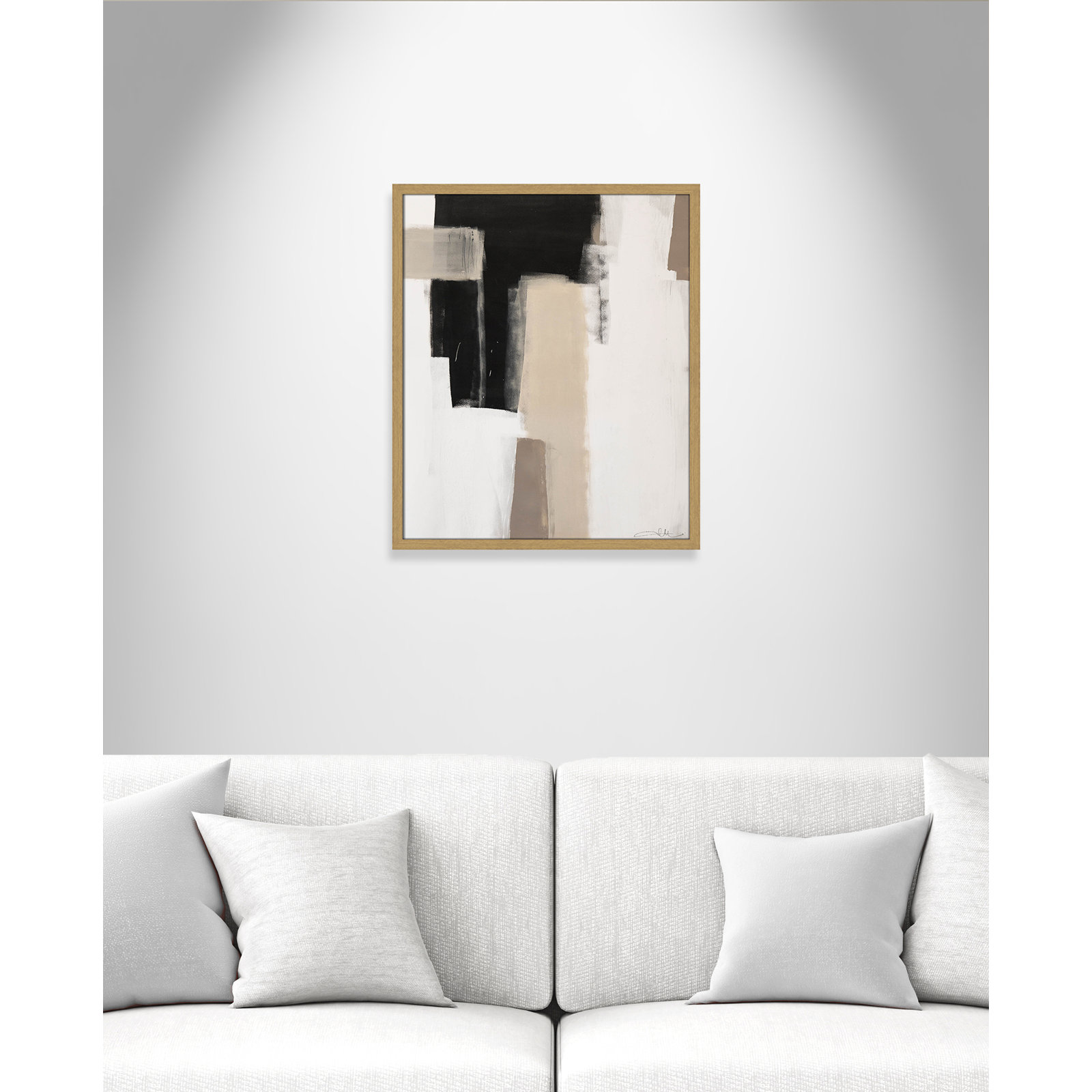 Earth Scapes I Print, 25.5" H x 21.5" W x 1.25" D, Natural Slim Unmatted Picture Framed