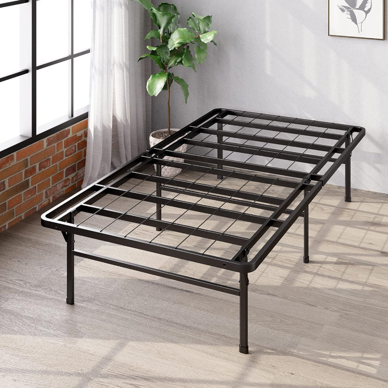 Base de lit plateforme en métal 14 pouces, aucun sommier nécessaire, Simple TG