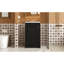 Ensemble de meuble-lavabo sur pied 20 po avec lavabo en céramique, ensemble de meuble-lavabo simple autoportant avec porte à fermeture douce, tablette réglable, style moderne, noir.-1475137996