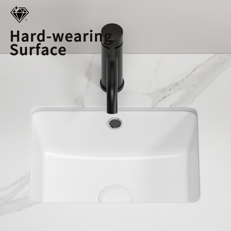 Undermount Rectangular Ceramic Sink