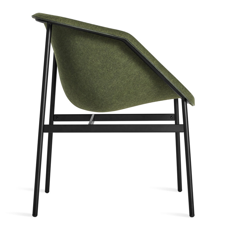Past Life Upholstered Arm Chair, Olive, Black