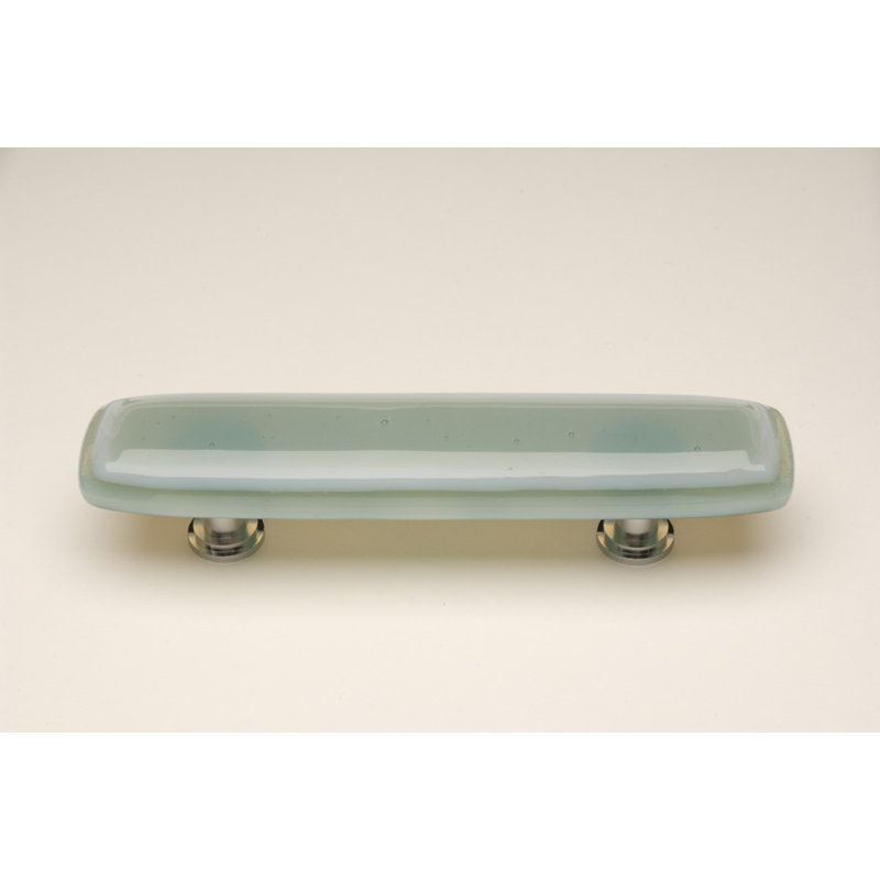 Stratum Bar / Handle Pull, Spruce Green, Satin Nickel