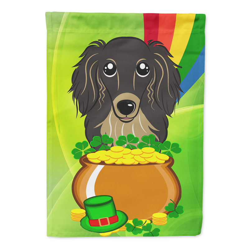 Drapeau de jardin Arella St. Patrick's, Teckel (noir / brun clair)