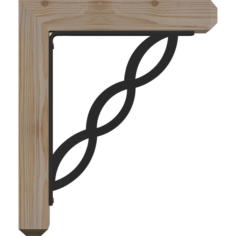 Support pour fer à repasser simple 4 po Loera, H 14 po x P 11 1/2 po, Sapin de Douglas de l 3 1/2 po x T 2 po (lisse)
