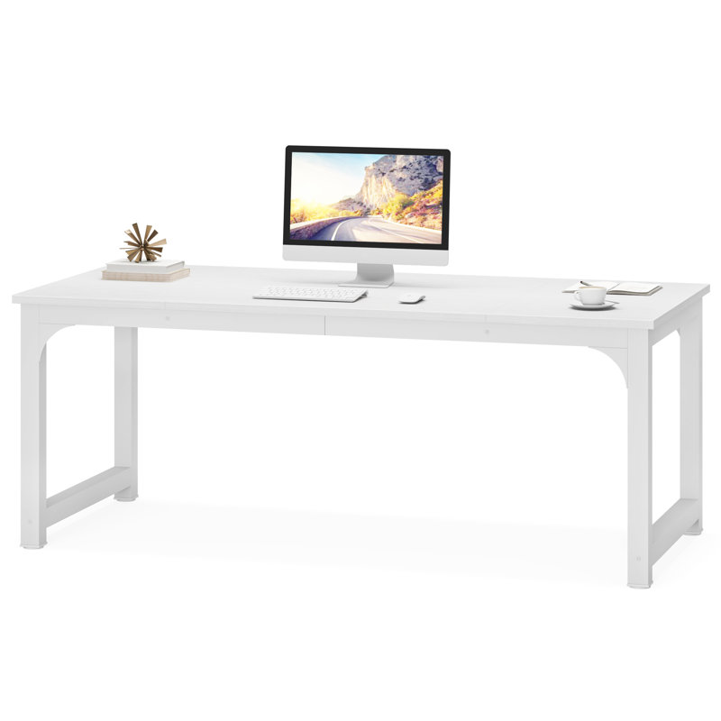 180cm Rectangle Conference Table, White, White 