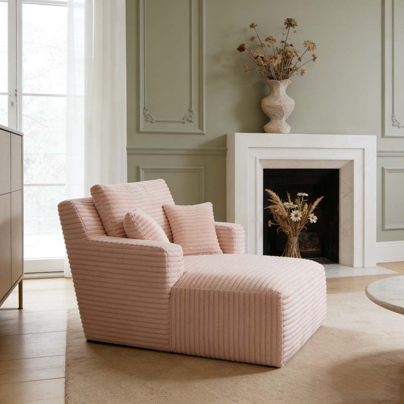 Chaise d'intérieur simple pour canapé, Rose