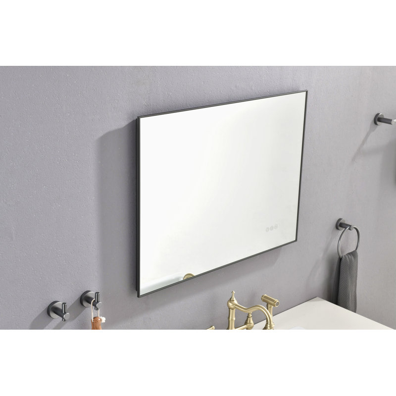 Miroir de salle de bain 48 x 36 pouces à DEL, 24,12 po x 32,12 po