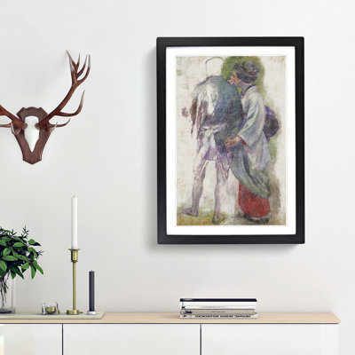 Man & Maiko by Kuroda Seiki - Picture Frame Painting Print