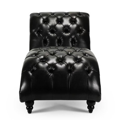 Soft And Comfy Chaise Lounge With Sponge Gourd Shaped Legs Attractive Decorative Edges High Padding