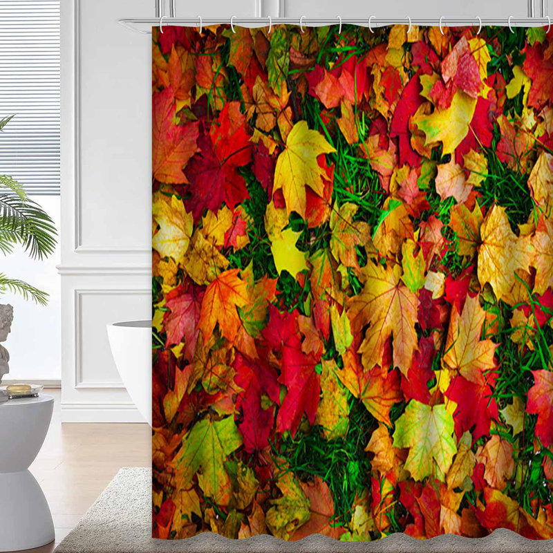 Rideau de douche Bright Autumn, L 72 po x l 78 po