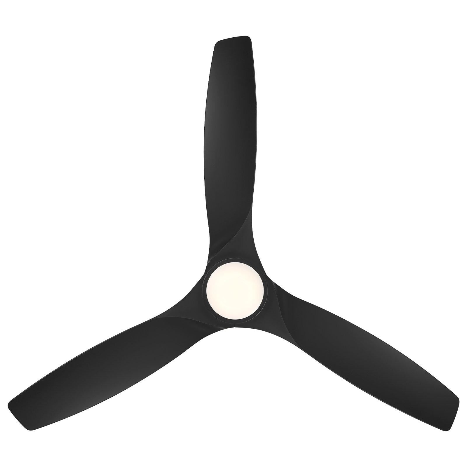 Skylark 54" Smart Ceiling Fan with LED Light Kit, Matte Black, Matte Black