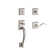 Napa Handleset with Single Cylinder Deadbolt and Door Lever and Rosette