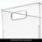 Small Stackable Plastic Bathroom Storage Bin with Handles - Organizer Bin for Bathroom Countertop or Vanity