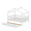 Wooden House Bed With Trundle-351713180-351713179