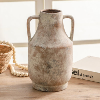 Vase en céramique 11 "avec poignée
