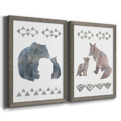 «Little Man Cave Bears», ensemble de 2 reproductions d'art