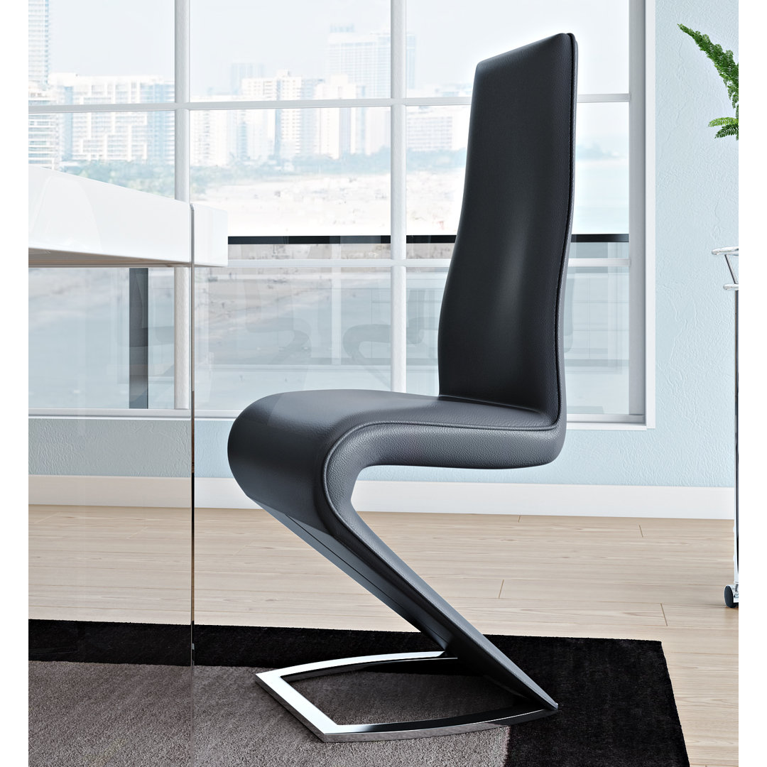 Bellestri Modern Z-Shaped Side Chair (Set of 2) Wade Logan® Upholstery 