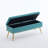 Velvet Storage Ottoman Bench Modern Bedroom End of Bed Bench with Gold Legs-237618288-237985584
