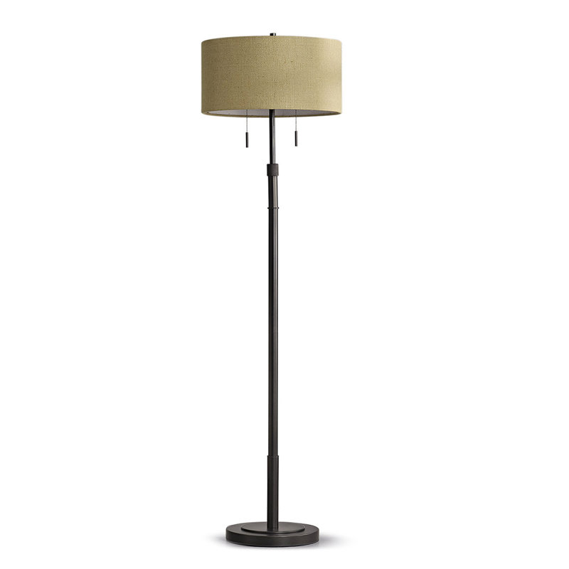 Lampe sur pied traditionnelle 67 po Maramastall, Bronze foncé, Brun