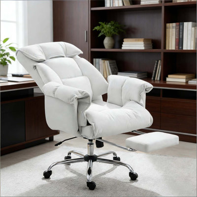 Chaise de bureau inclinable avec repose-pieds, chaise de bureau à haut dossier pour un confort et un soutien inégalés