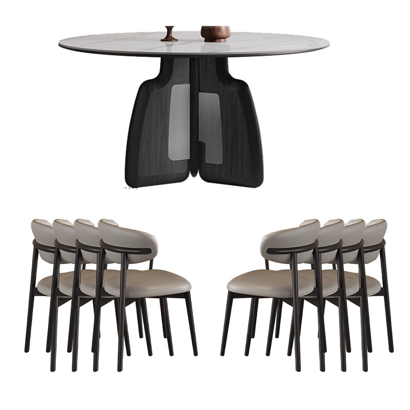 Table ronde en pierre frittée légère de luxe, 9
