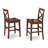X-Back counter height dining chairs - Rubberwood Structure counter height dining chairs set of 2-16394480-16394482