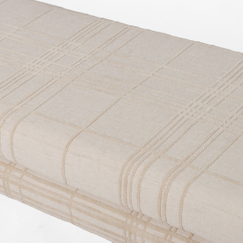 Serena Accent Bench, 19" H x 70" W x 18" D, Crypton Nomad Snow