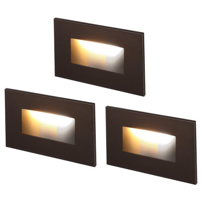Essential Integrated LED Hardwired 120V Deck Light for Landscape Stair Step Indoor/Outdoor