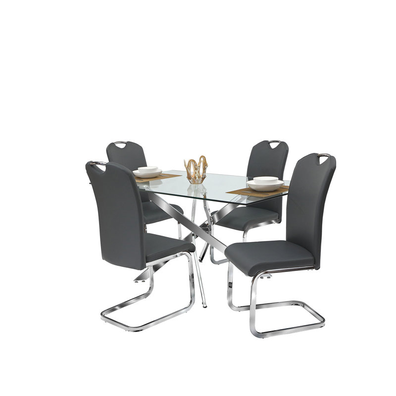 Ensemble repas pour 6 personnes Montes, 5, Gris