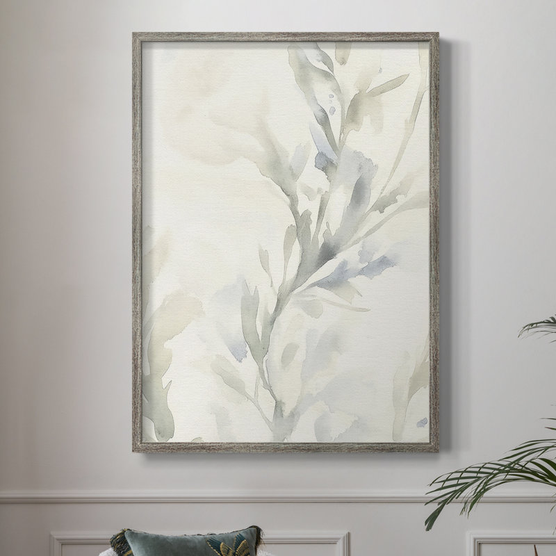 «FLORAL Series DCxxxi», reproduction encadrée - bois massif, H 15 po x l 12 po