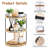 3 Tier Bathroom Counter Organizer, Bathroom Counter Tray And Vanity Organizer, Wood Corner Countertop Organizer For Bathroom