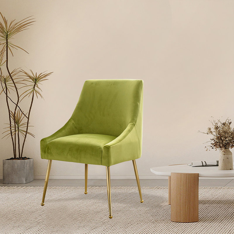 Chaise d'appoint Fiodor, Vert jaune
