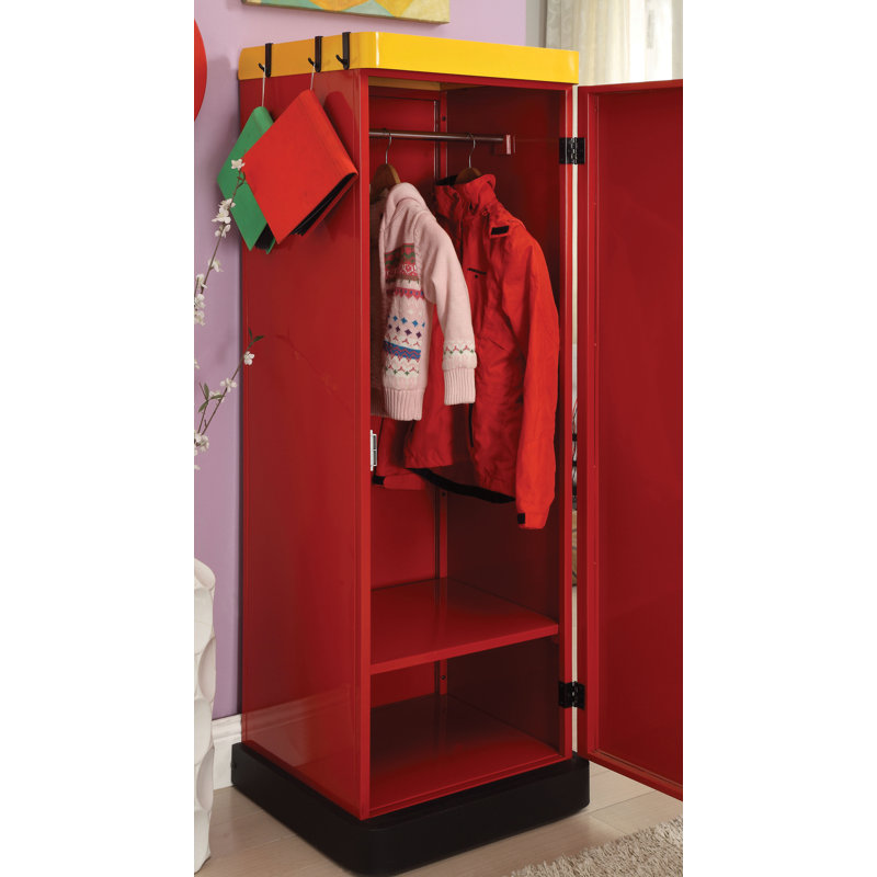 Trevion 22'' Wide Kids Armoire, Red