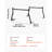 Truck Ladder Rack, 49-73 in Width, Steel, 1pc - Adjustable Extendable Cargo Rack, 800 lbs Static Load Capacity